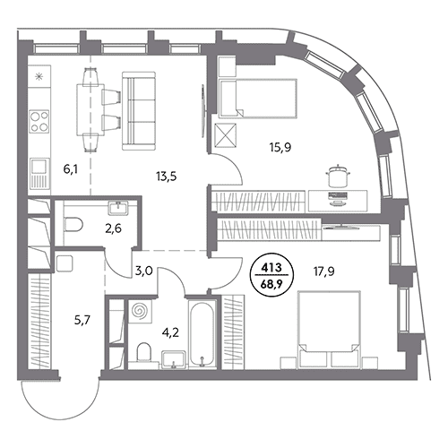 ЖК «Дом 56», Москва | Жилой комплекс «Дом 56» у метро «Бауманская», Галс-Девелопмент